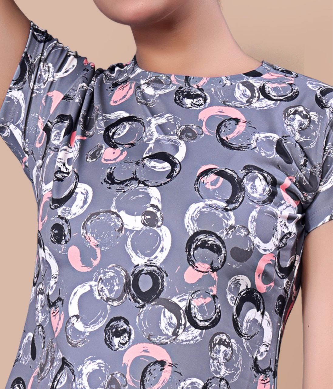 New Women Printed Multi Color Top & Pyjama Night suit