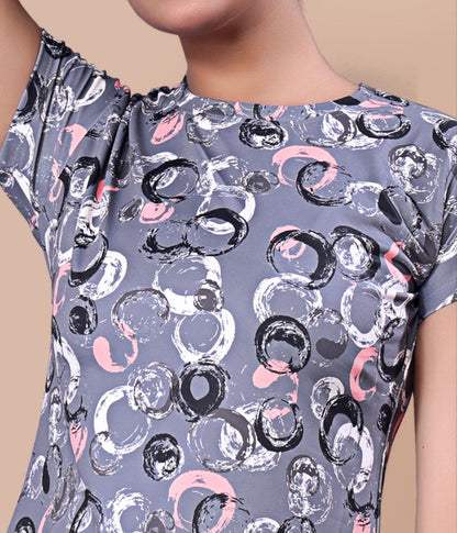 New Women Printed Multi Color Top & Pyjama Night suit