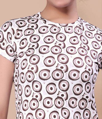 New Women Printed Multi Color Top & Pyjama Night suit