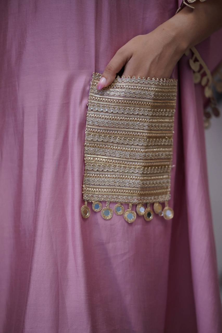 NEW SUPERHIT KAFTAN & PENT ON DEVSENA SATIN FABRIC