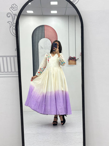 New Superhit Heavy Thread Embroidery Work Frocks