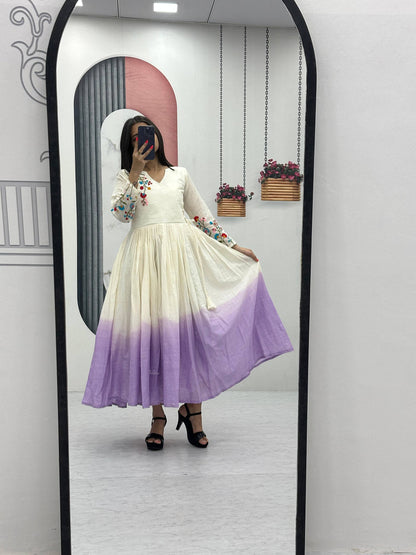 New Superhit Heavy Thread Embroidery Work Frocks