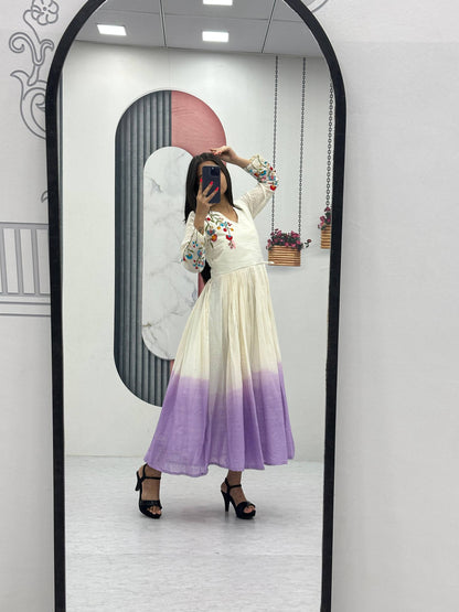 New Superhit Heavy Thread Embroidery Work Frocks