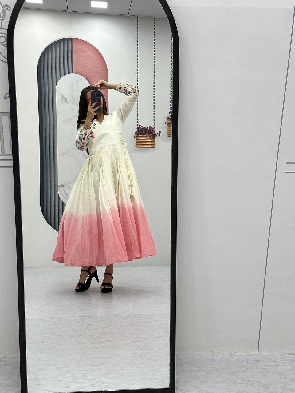 New Superhit Heavy Thread Embroidery Work Frocks