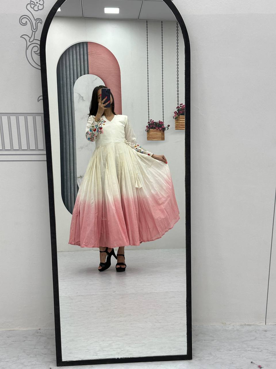 New Superhit Heavy Thread Embroidery Work Frocks