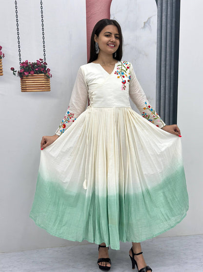 New Superhit Heavy Thread Embroidery Work Frocks