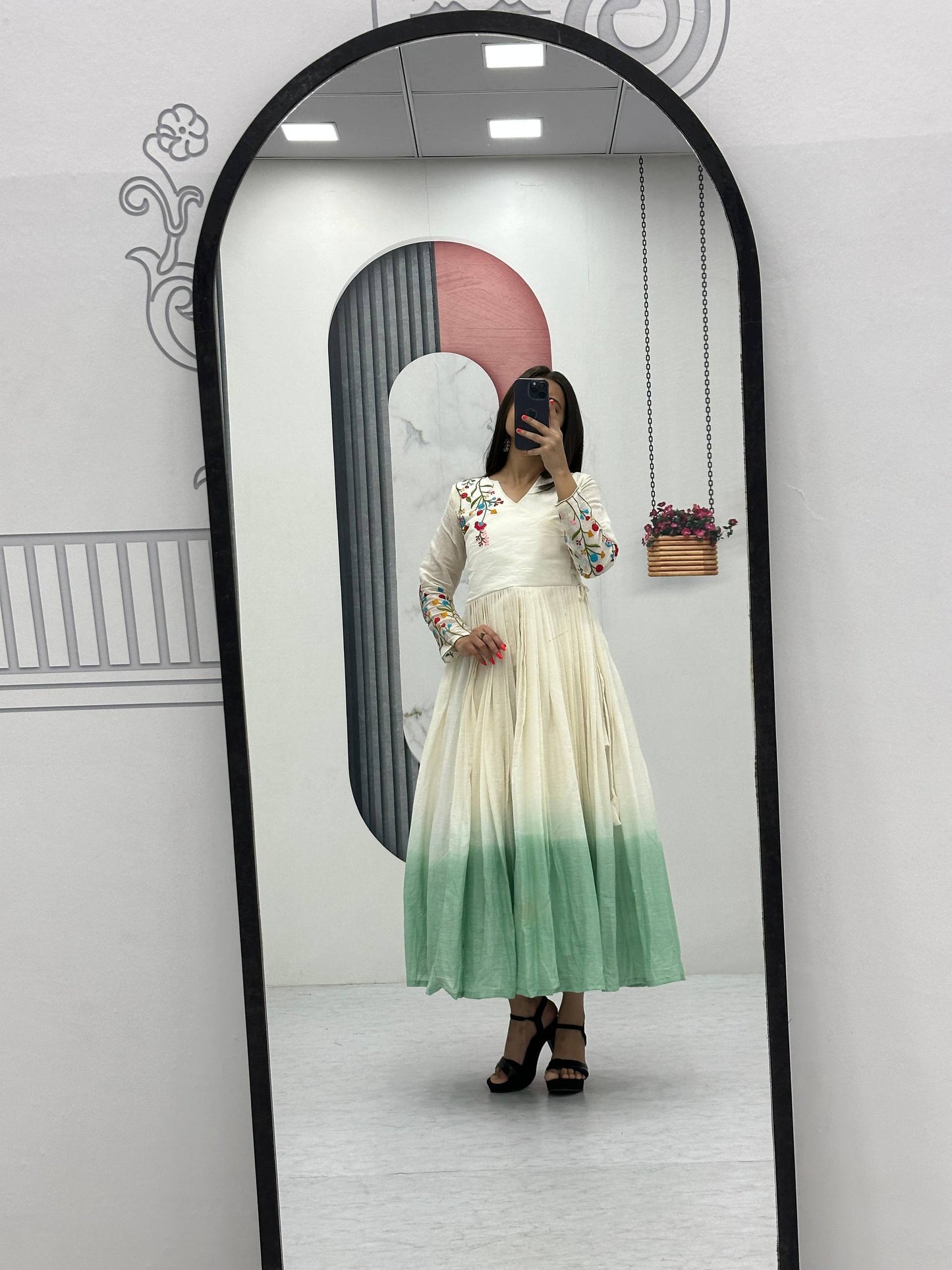 New Superhit Heavy Thread Embroidery Work Frocks