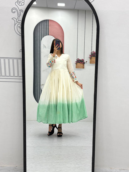 New Superhit Heavy Thread Embroidery Work Frocks