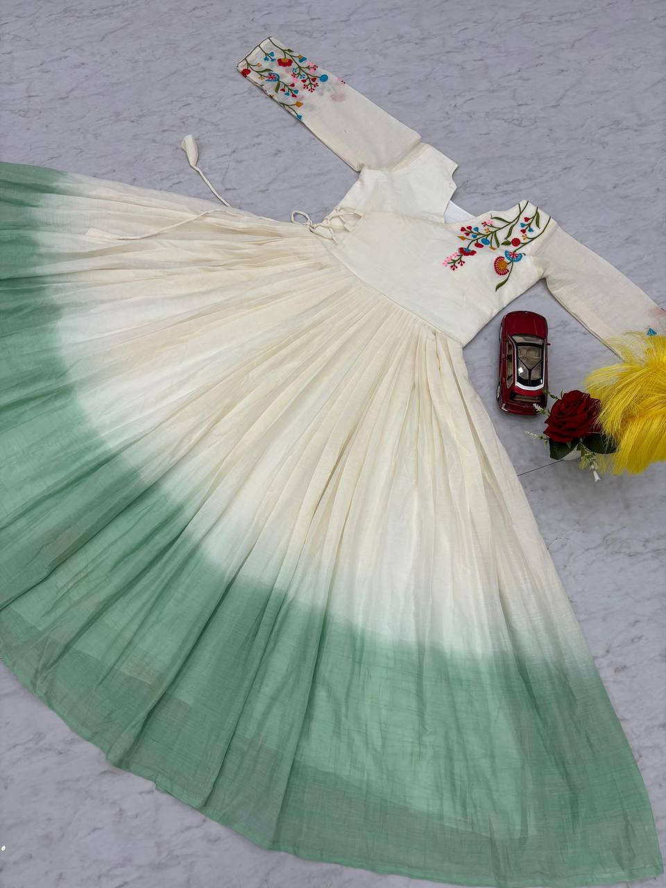 New Superhit Heavy Thread Embroidery Work Frocks