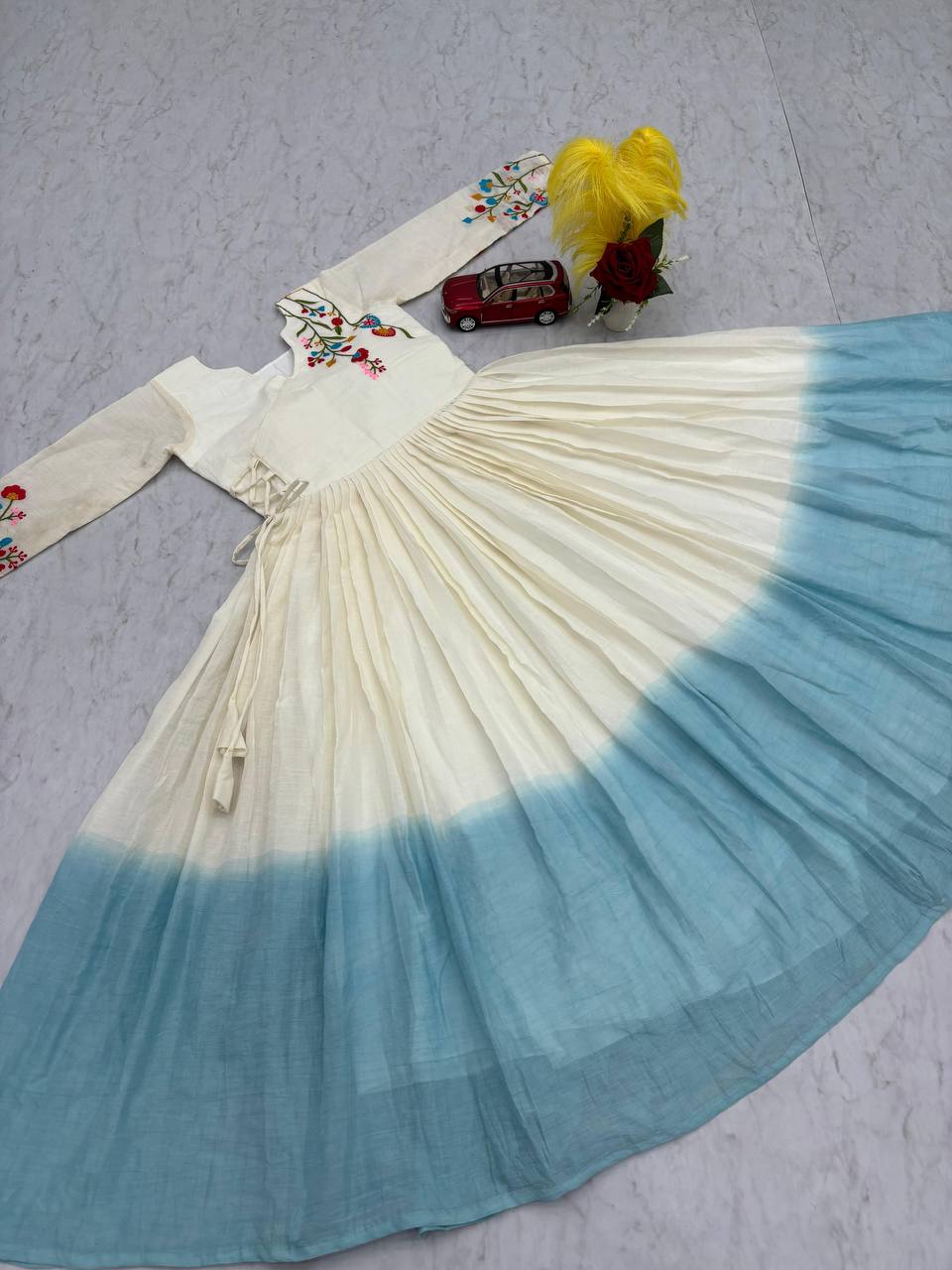 New Superhit Heavy Thread Embroidery Work Frocks