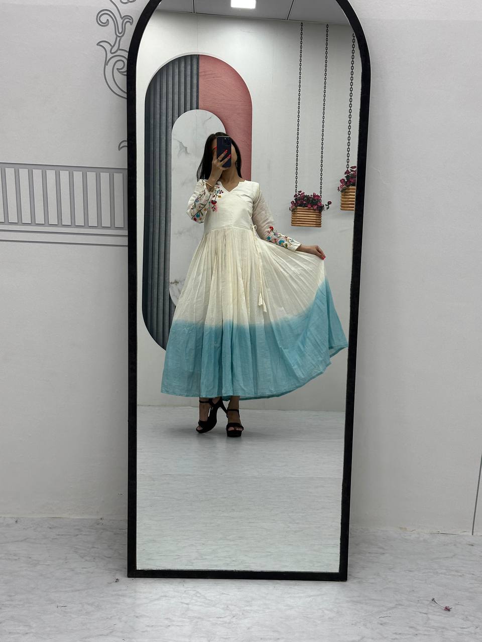 New Superhit Heavy Thread Embroidery Work Frocks