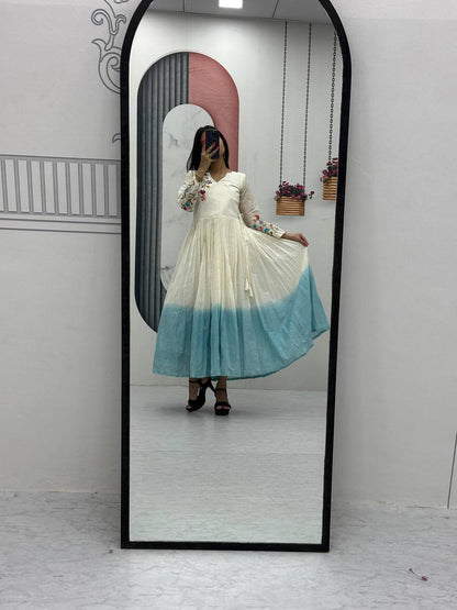 New Superhit Heavy Thread Embroidery Work Frocks