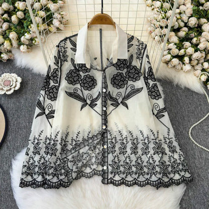 New Heavy China Imported Flower Pattern Cotton Shirt