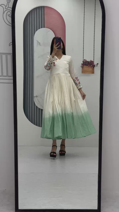 New Superhit Heavy Thread Embroidery Work Frocks