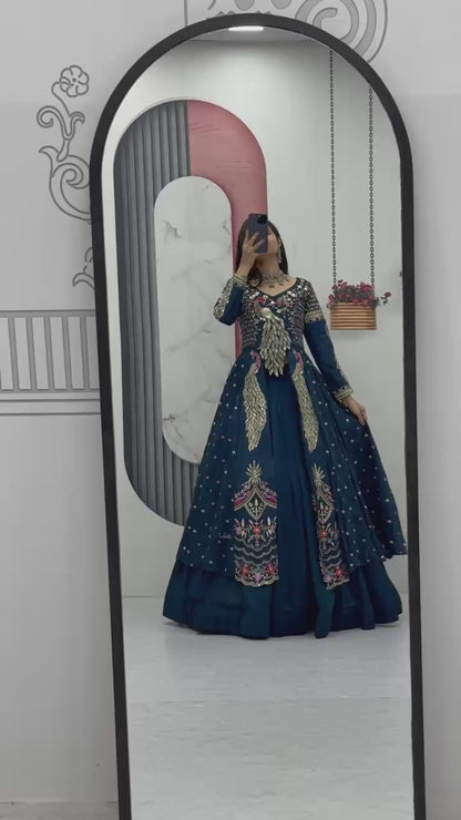 New Superhit Festival Special Color Crop Top with Shrug